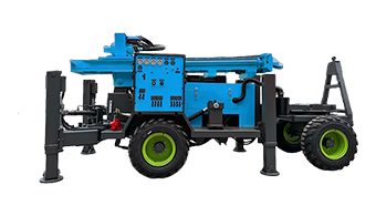 Tralier type water well drilling rig